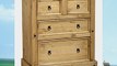 CORONA MEXICAN DISTRESSED WAXED PINE 2 2 CHEST OF DRAWERS