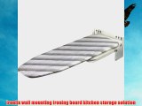 Ironfix wall mounting ironing board kitchen storage solution