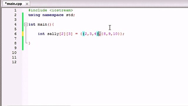 Buckys C++ Programming Tutorials - 36 - Multidimensional Arrays