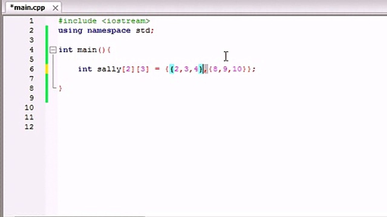 Buckys C++ Programming Tutorials - 36 - Multidimensional Arrays