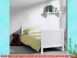 COT BED/JUNIOR BED LUXURY WHITE FINISH WITH FREE MATTRESS