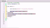 Buckys C   Programming Tutorials - 37 - How to Print Out Multidimensional Arrays