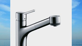 Hansgrohe Talis S 32841000 Sink Tap Fitting with Pivoting Spout and Pull-Out Sprinkler Head