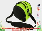 Laurel Compact Edition Lime Green Nylon DSLR Camera Carrying Handbag with Removable Shoulder