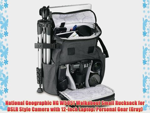 National Geographic NG W5051 Walkabout Small Rucksack for DSLR Style Camera with 12-Inch Laptop/Personal
