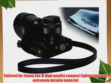 MegaGear (Ever Ready) Protective Leather Camera Case Bag for Canon Eos M  Canon Eos M2 (Black)