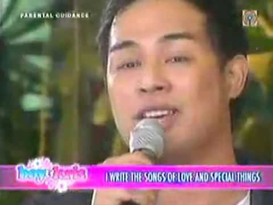 Jed Madela sings Barry Manilow's "I Write The Songs'
