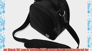 Jet Black VG Laurel DSLR Camera Carrying Bag with Removable Shoulder Strap for Leica S2 / Leica