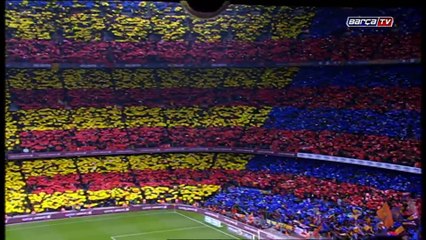 Le tifo des supporters du Barça (22-03-2015)