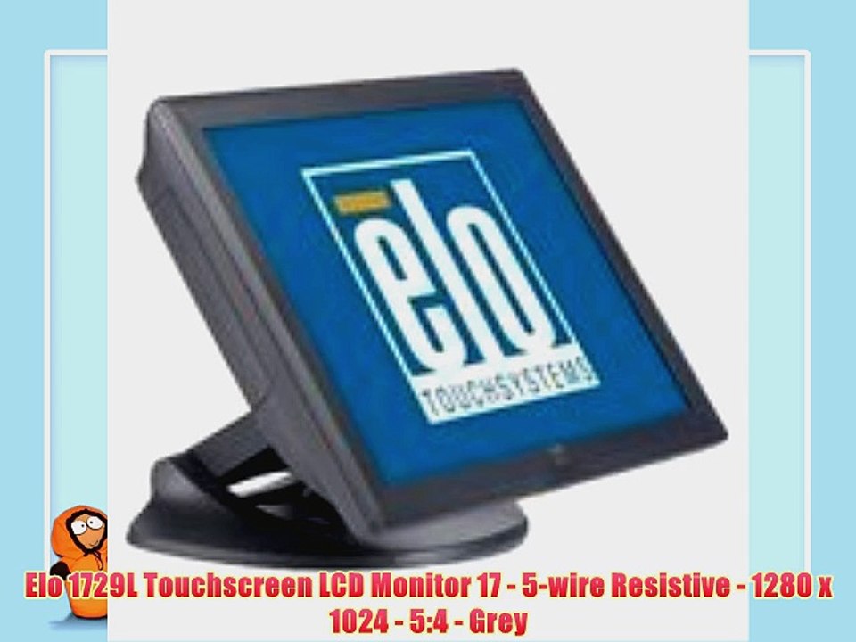 Elo 1729L Touchscreen LCD Monitor 17 - 5-wire Resistive - 1280 x 1024 - 5:4 - Grey