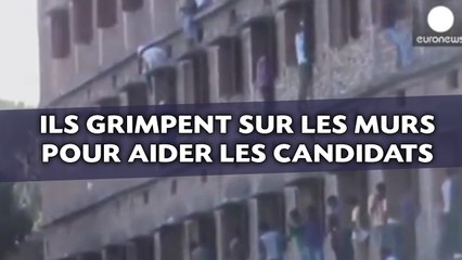 Inde: Ils escaladent un centre d'examen pour aider les candidats