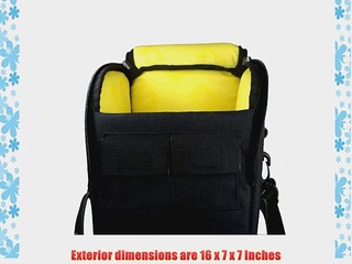 Ape Case ACPROLC18 Professional Large Lens Case Black/Yellow