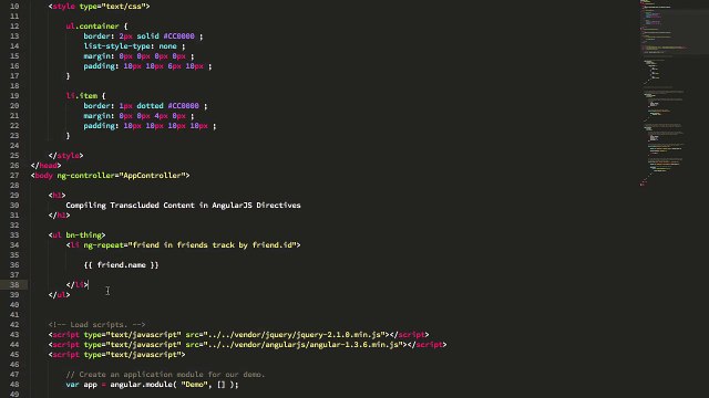 Compiling Transcluded Content in AngularJS Directives