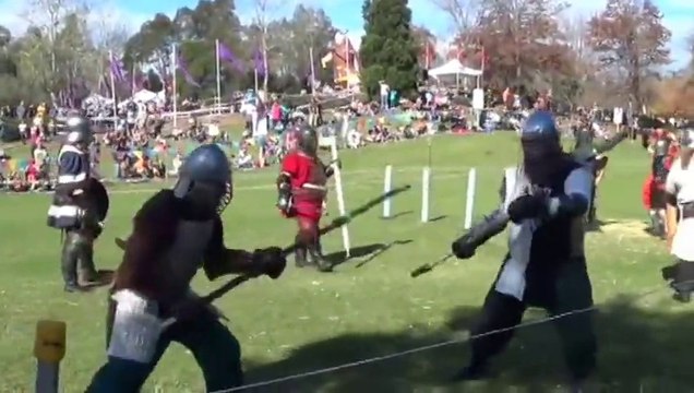 Lords and Ladies Medieval Fayre Part 3 of 7, Jousting Arena 1 of 2, Doonside, Sydney, 25 May 2014