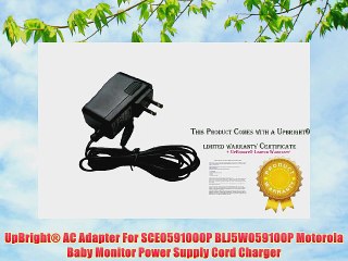 UpBright? AC Adapter For SCE0591000P BLJ5W059100P Motorola Baby Monitor Power Supply Cord Charger