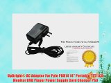 UpBright? AC Adapter For Pyle PDH14 14'' Portable TFT/LCD Monitor DVD Player Power Supply Cord