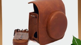 NodArtisan Vintga PU Leather fuji mini case for Fujifilm Instax Mini 90 Case bag-Brown