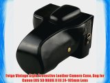 Fotga Vintage Style Protective Leather Camera Case Bag for Canon EOS 5D MARK II III 24-105mm
