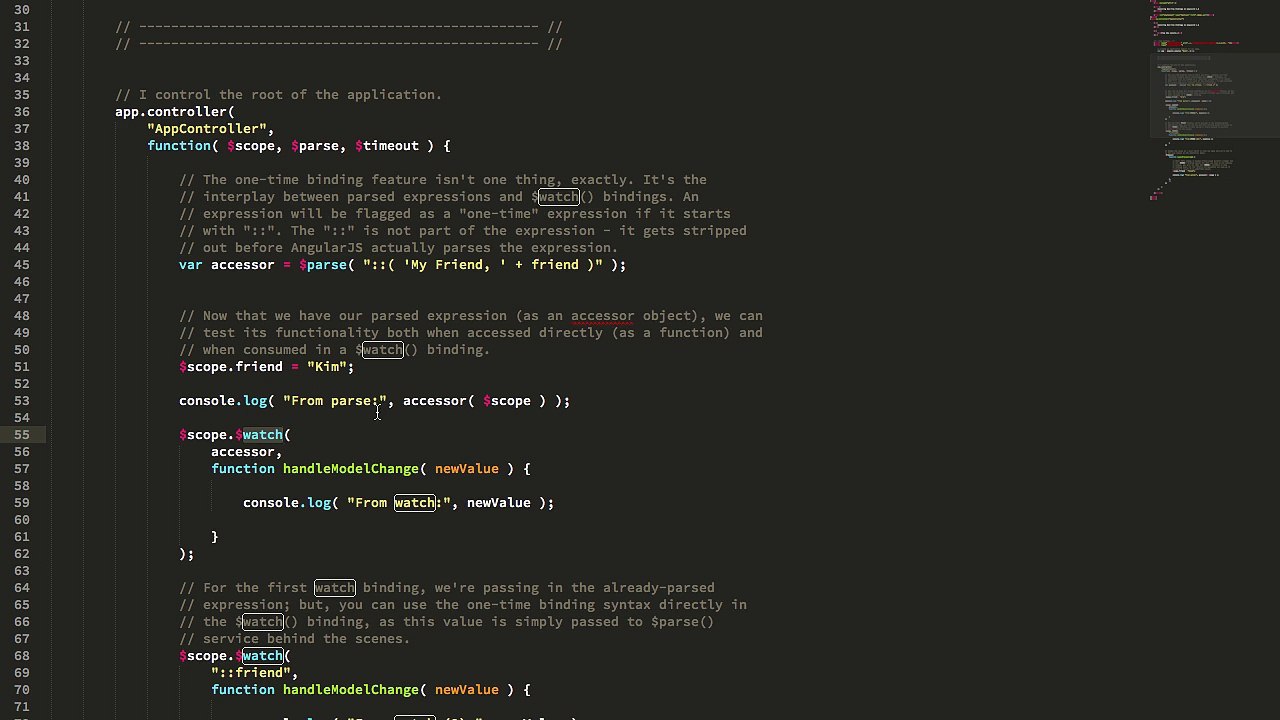 Exploring One-Time Bindings In AngularJS