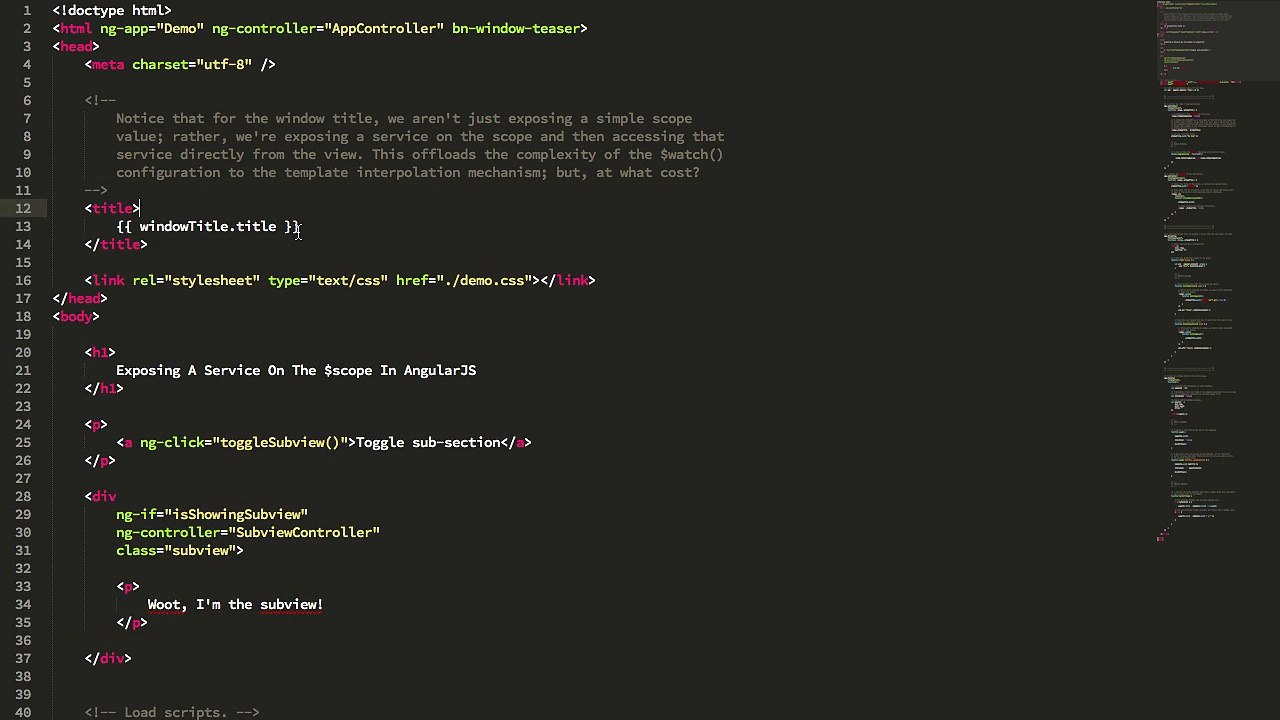 Exposing A Service Directly On The $scope In AngularJS