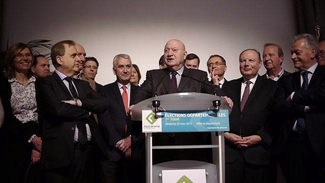 1er tour des élections départementales - Discours de André Santini