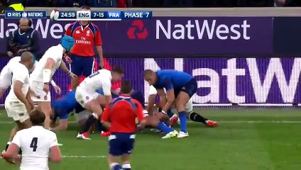 Courtney Lawes' massive hit on Jules Plisson, England v France, 21st March 2015
