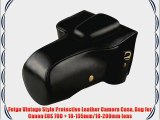 Fotga Vintage Style Protective Leather Camera Case Bag for Canon EOS 70D   18-135mm/18-200mm
