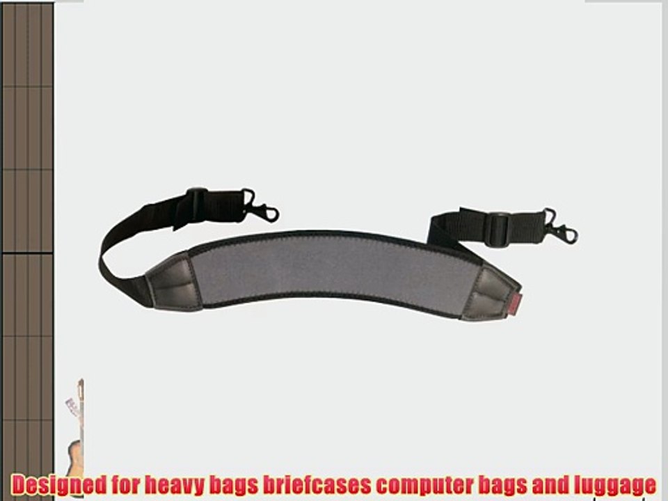 OP/TECH USA 0911312 S.O.S.-Curve Strap for bags briefcases and luggage- neoprene (Steel)