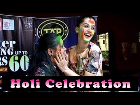 Bollywood’s Hot Actress Tapsee Pannu’s Holi Celebration !!