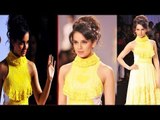 Hot Babe Kangana Ranaut Look Hotter In Yellow Dress