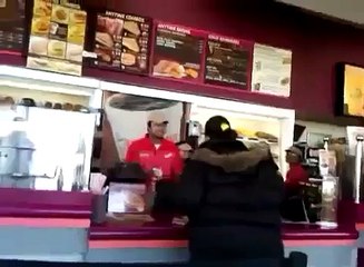 Angry Customer in Dunkin Donuts