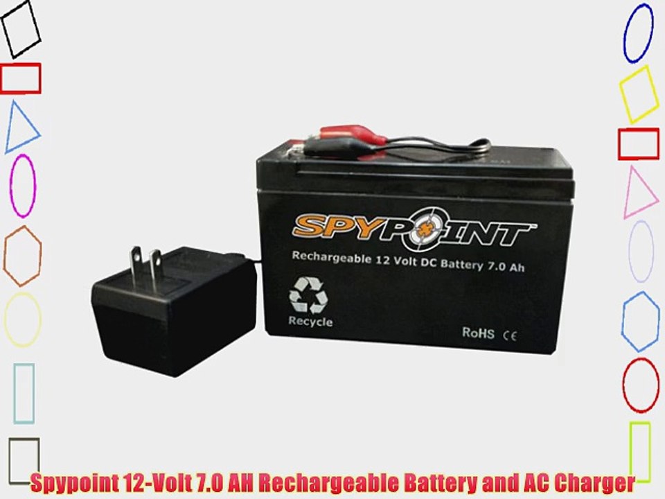 Spypoint 12-Volt 7.0 AH Rechargeable Battery and AC Charger