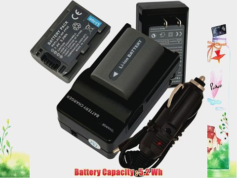 2 Battery Charger for Sony CAMCORDER NP-FP50 NP-FP30 NP-FP70 NP-FP90 car plug