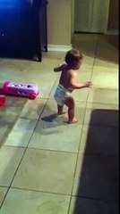 Baby dances to Bruno Mars' 'Uptown Funk'