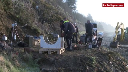 Rance. Opération de déminage : la première bombe déplacée