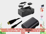Panasonic Lumix DMC-GH4 Digital Camera Accessory Kit includes: SDDMWBLF19E Battery SDM-1565