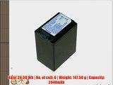 6.80V 2.94Ah Li-ion Replace NP-FH100 NP-FH30 NP-FH40 NP-FH50 NP-FH60 NP-FH70 Camcorder Battery