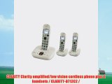 CLARITY Clarity amplified/low vision cordless phone plus 2 handsets / CLARITY-D712C2 /