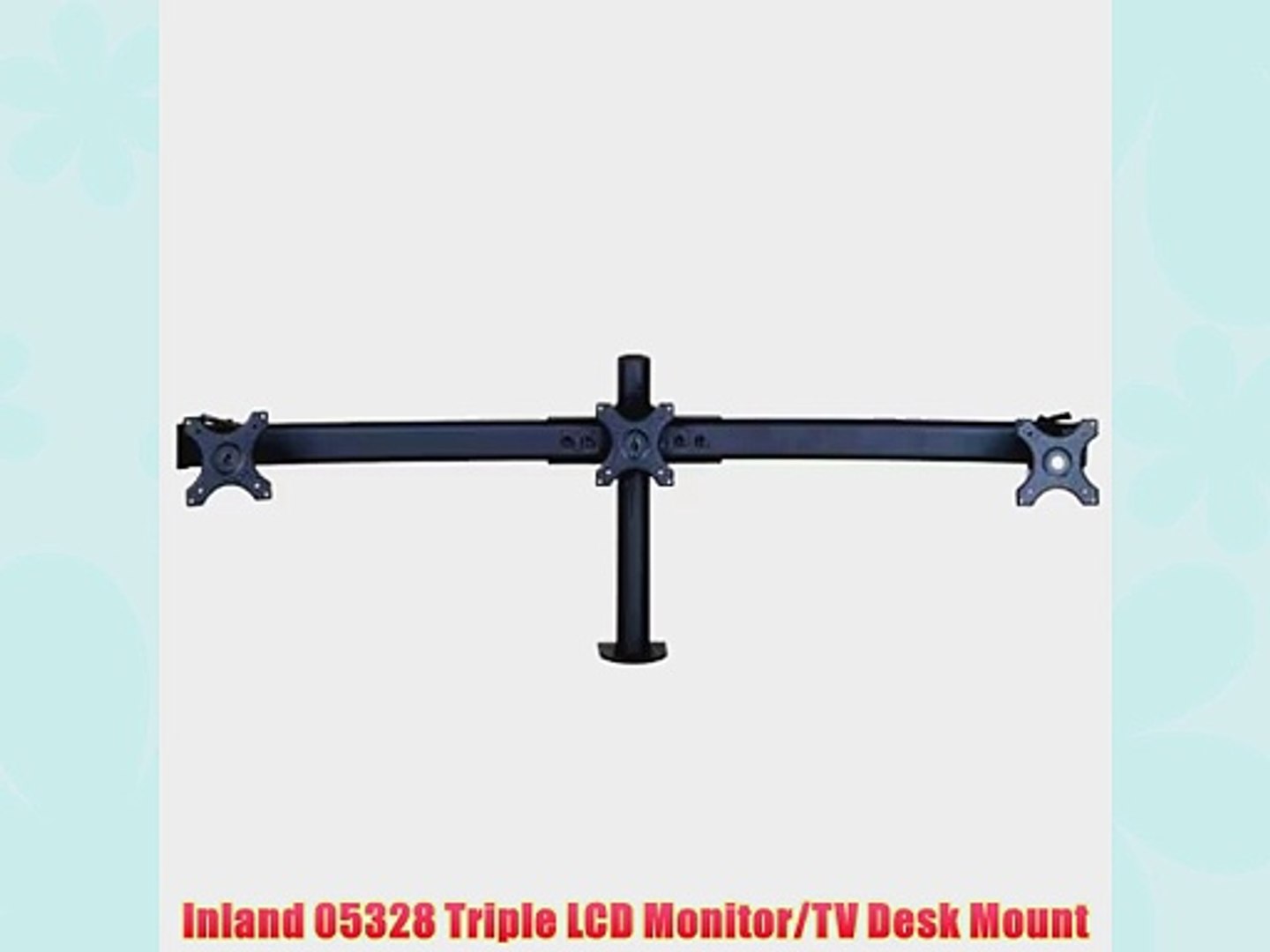 Inland 05328 Triple Lcd Monitor Tv Desk Mount Video Dailymotion