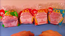 1999 FOOD FOOLERS SET OF 4 McDONALDS HAPPY MEAL KIDS TOYS VIDEO REVIEW