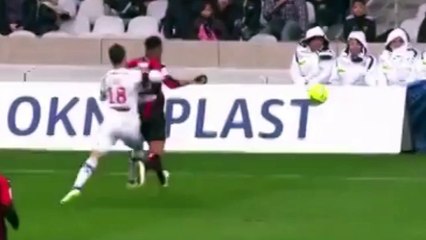 Lyon/Nice : Jordan Amavi fait le grand saut en tribune pour ne pas tomber dans un trou