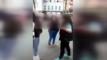 Liseli kızların kavgası kamerada !