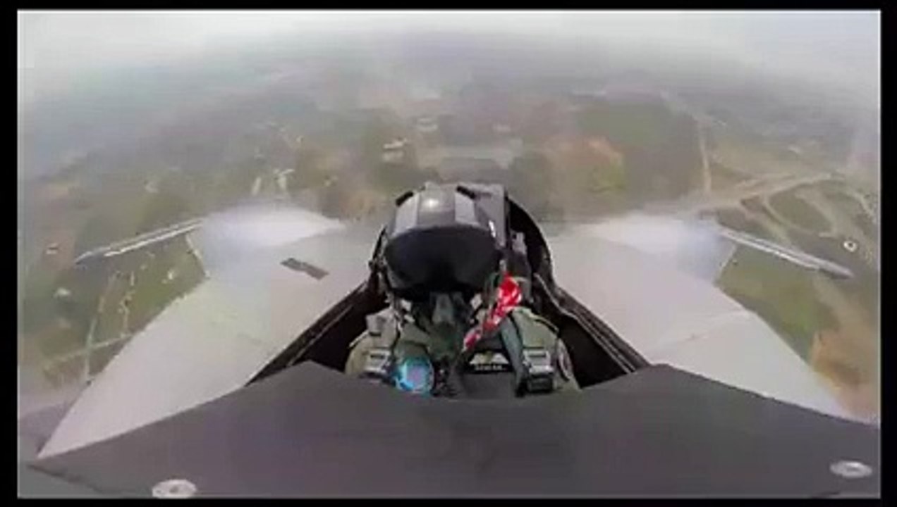 Air Chief Marshal Leading From The Front - Cockpit Footage Of Go Pro Cam In F16