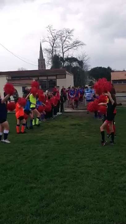 Entrée des U14 contre Bas Quercy