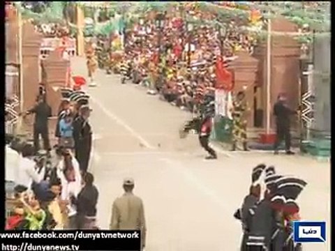 Flag lowering ceremony at Wagah Border, fervor patriotism observed