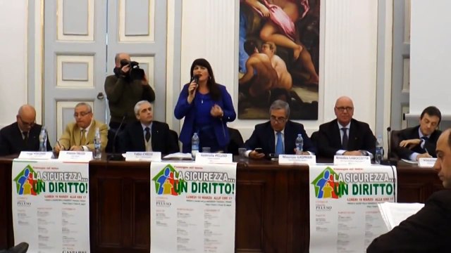 Napoli - Sicurezza, Gasparri al convegno Nuove Socialità -2- (17.03.15)
