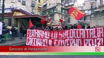 Napoli - Bagnoli, protesta contro il commissariamento (16.03.15)
