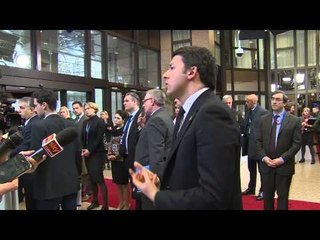 Bruxelles - Renzi al Consiglio europeo (20.03.15)