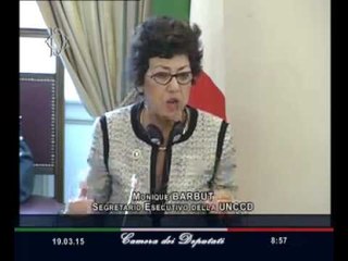 Roma - Africa sub-sahariana, audizione Segretaria Onu contro desertificazione, Barbut (19.03.15)