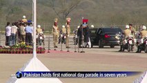 Pakistan holds first national day parade in seven years